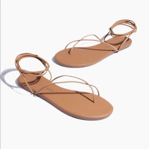 Tkees Roe Strappy Leather Sandal in Hazelton, Size 11